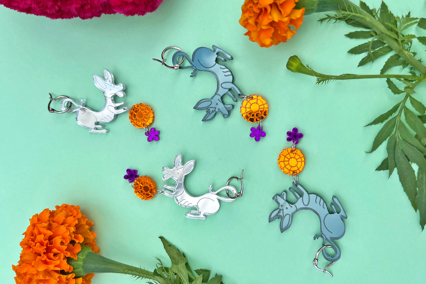Xoloitzcuintles Mini Hoop Earrings