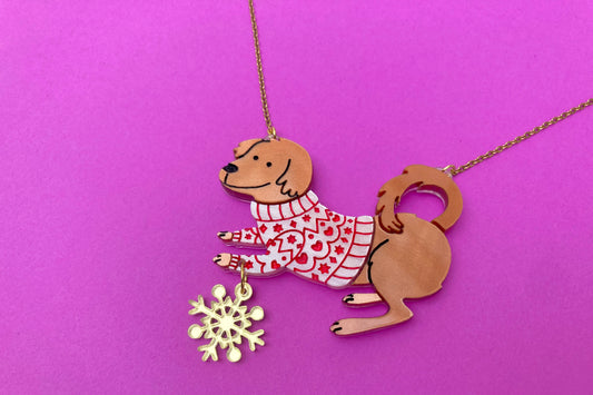 Collar Perritos con Suéter