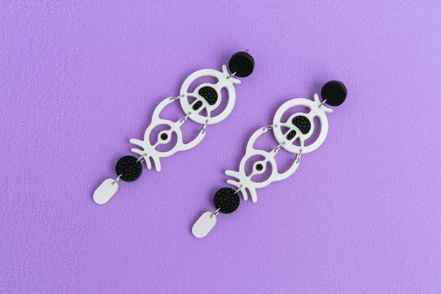 Point and Line Earrings
