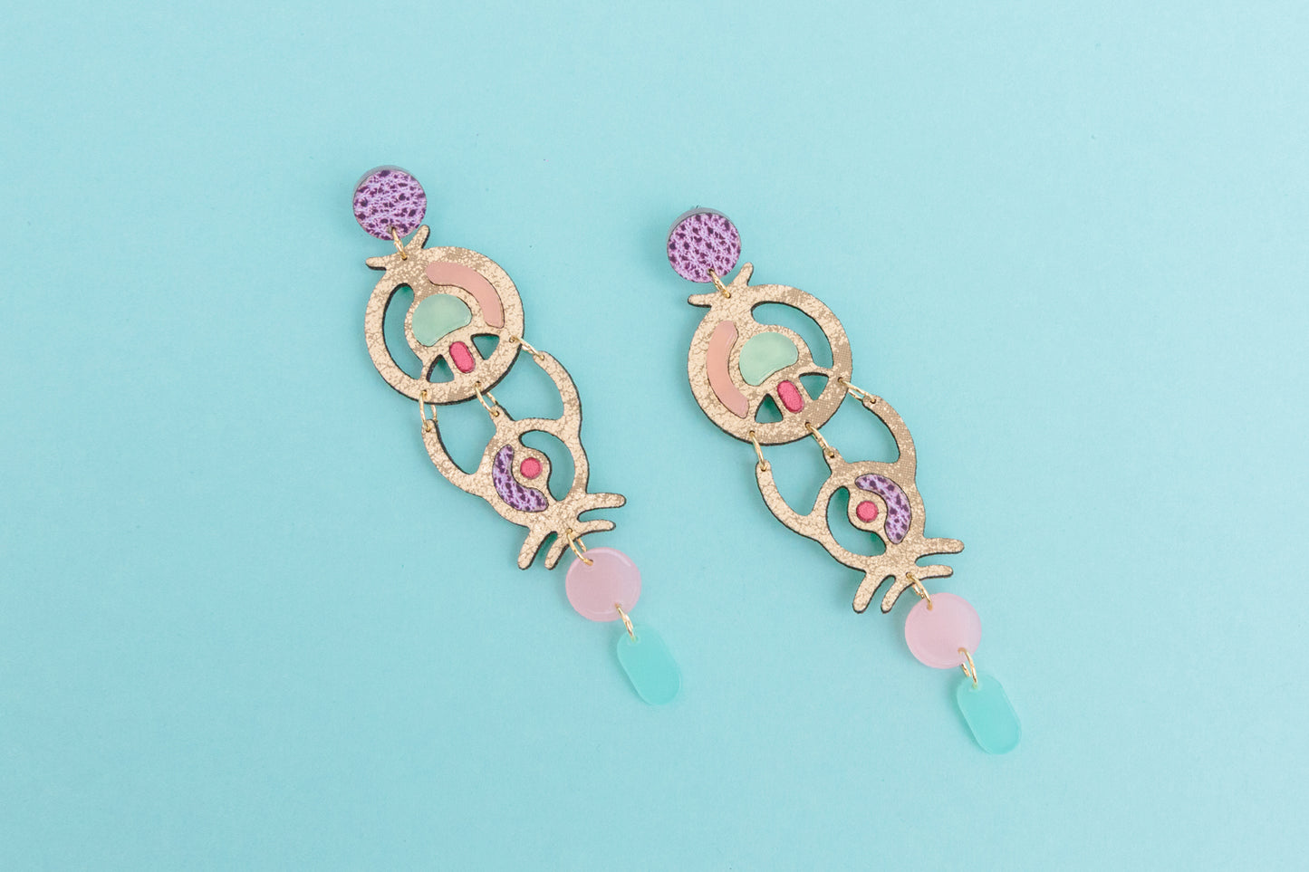 Point and Line Earrings