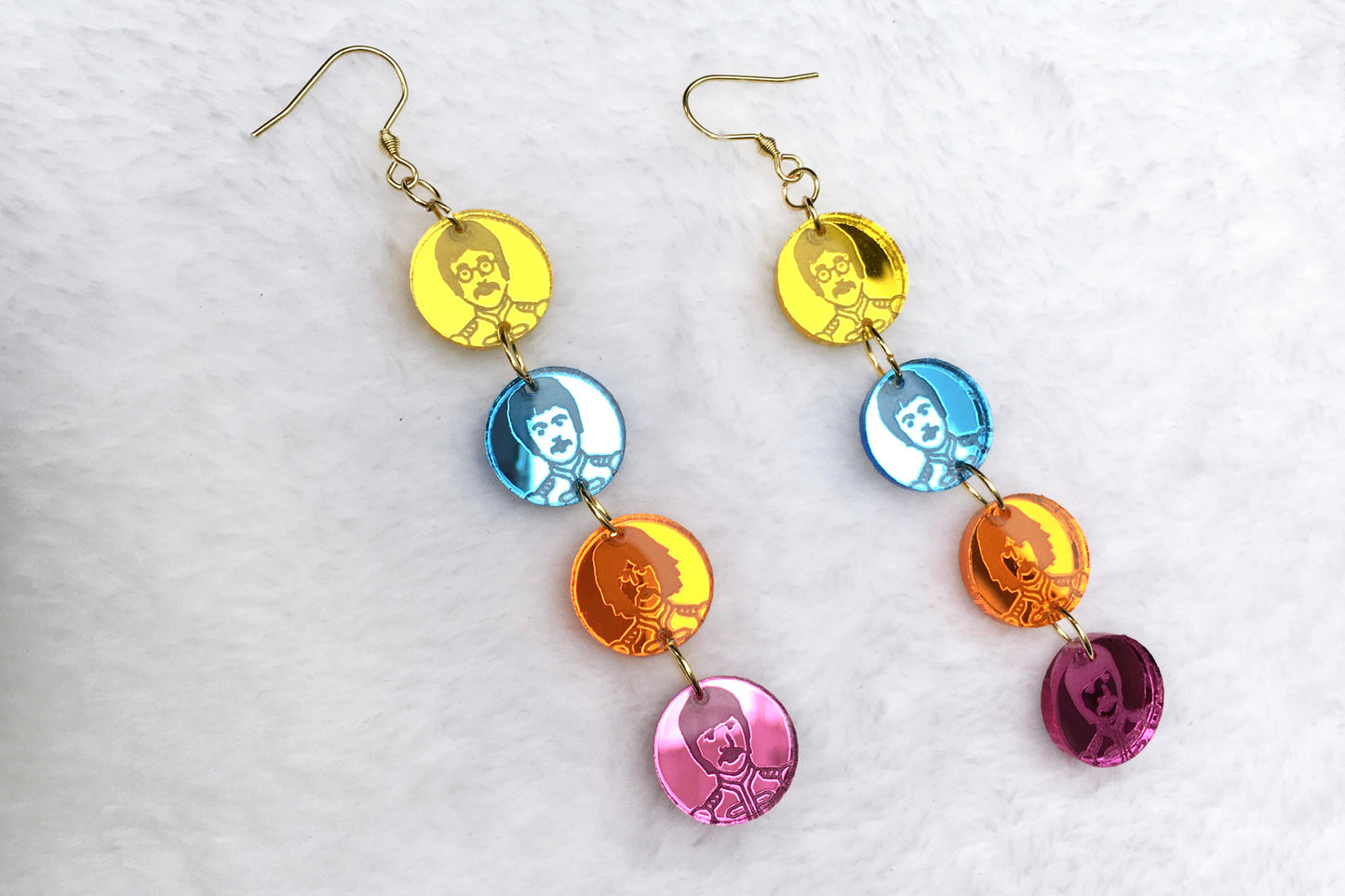 Sgt Pepper's Acrylic Earrings