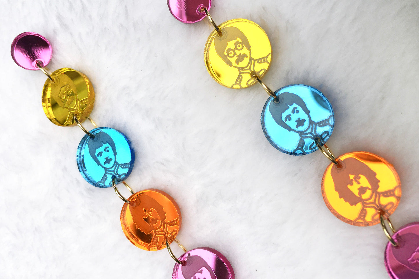 Sgt Pepper's Acrylic Earrings