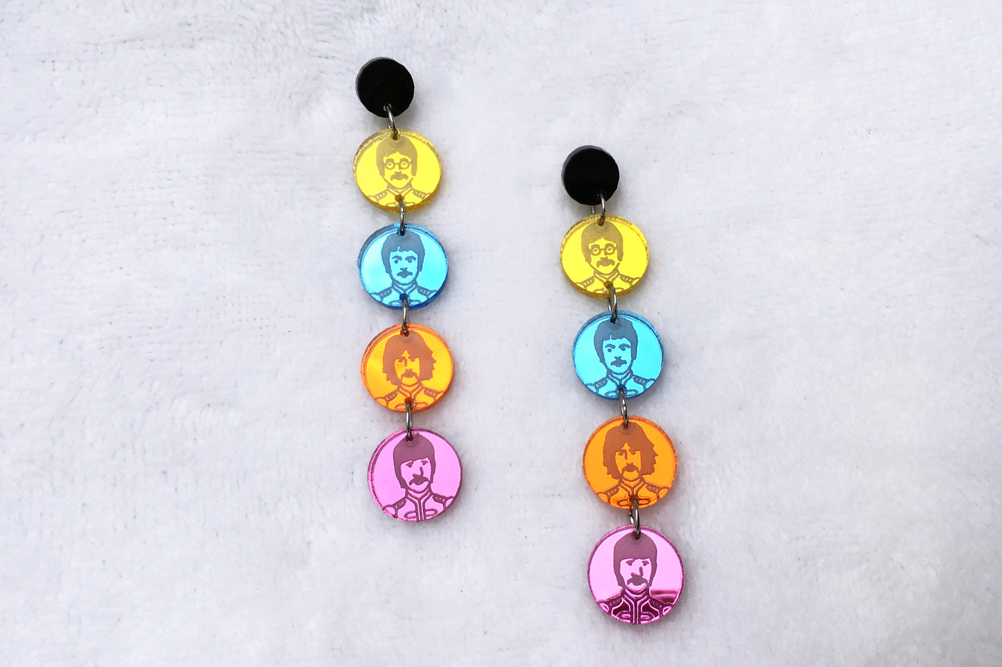 Sgt Pepper's Acrylic Earrings