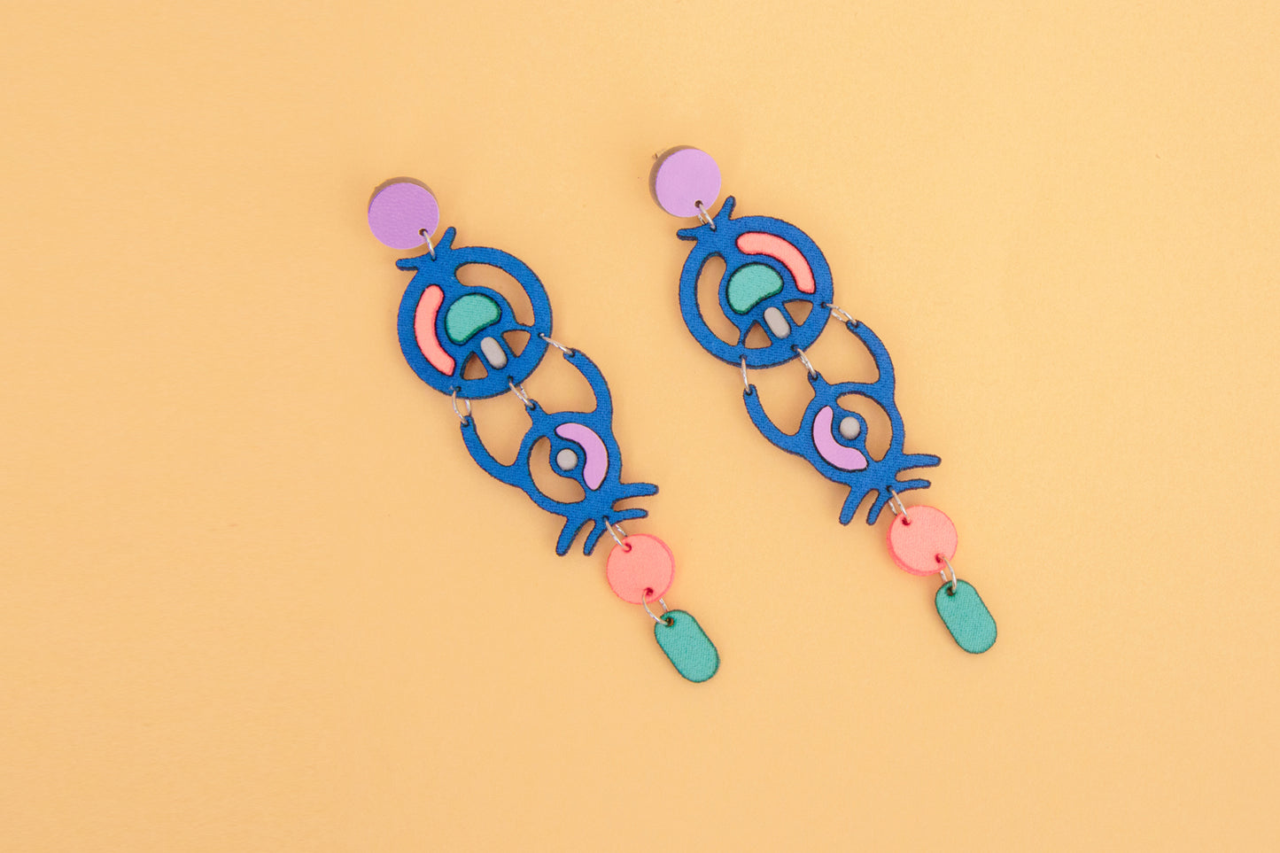 Point and Line Earrings 