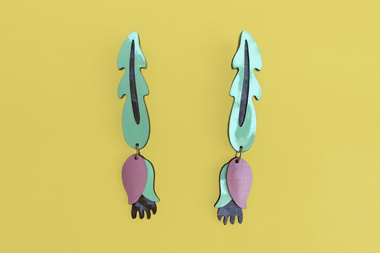 Long Leaf Earrings