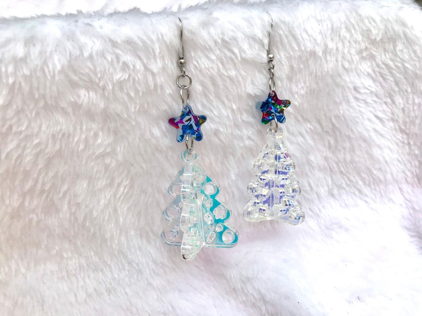 Aretes Arbolito Navideño 3D