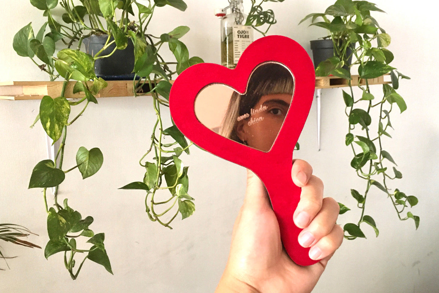 Heart Hand Mirror - Customizable