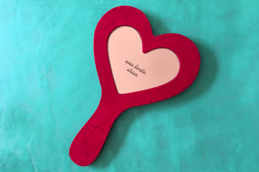 Heart Hand Mirror - Customizable